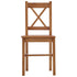 Maison Madeleine -  9 Piece Dining Set Pinewood Honey Brown